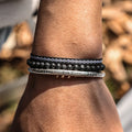 Le Bohème Tibétain – Bracelet Pierre Volcanique