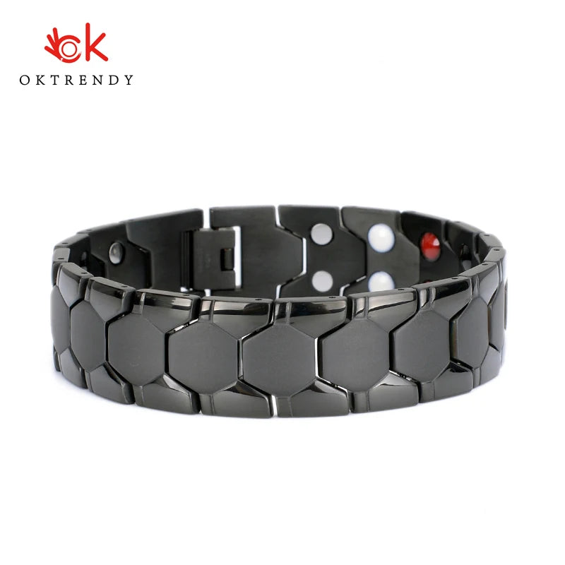 Le Magnétothérapie – Bracelet Acier Anti-Douleur