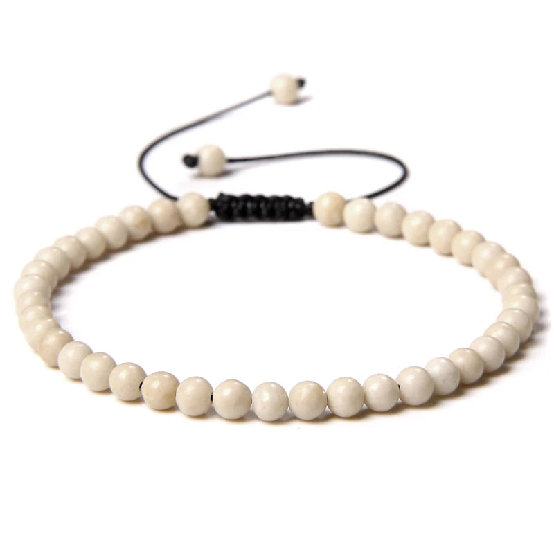 Le Yoga – Bracelet Pierre Naturelle Perles 4mm