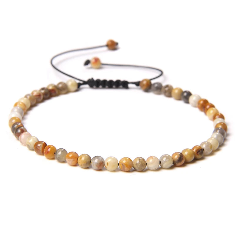 Le Yoga – Bracelet Pierre Naturelle Perles 4mm