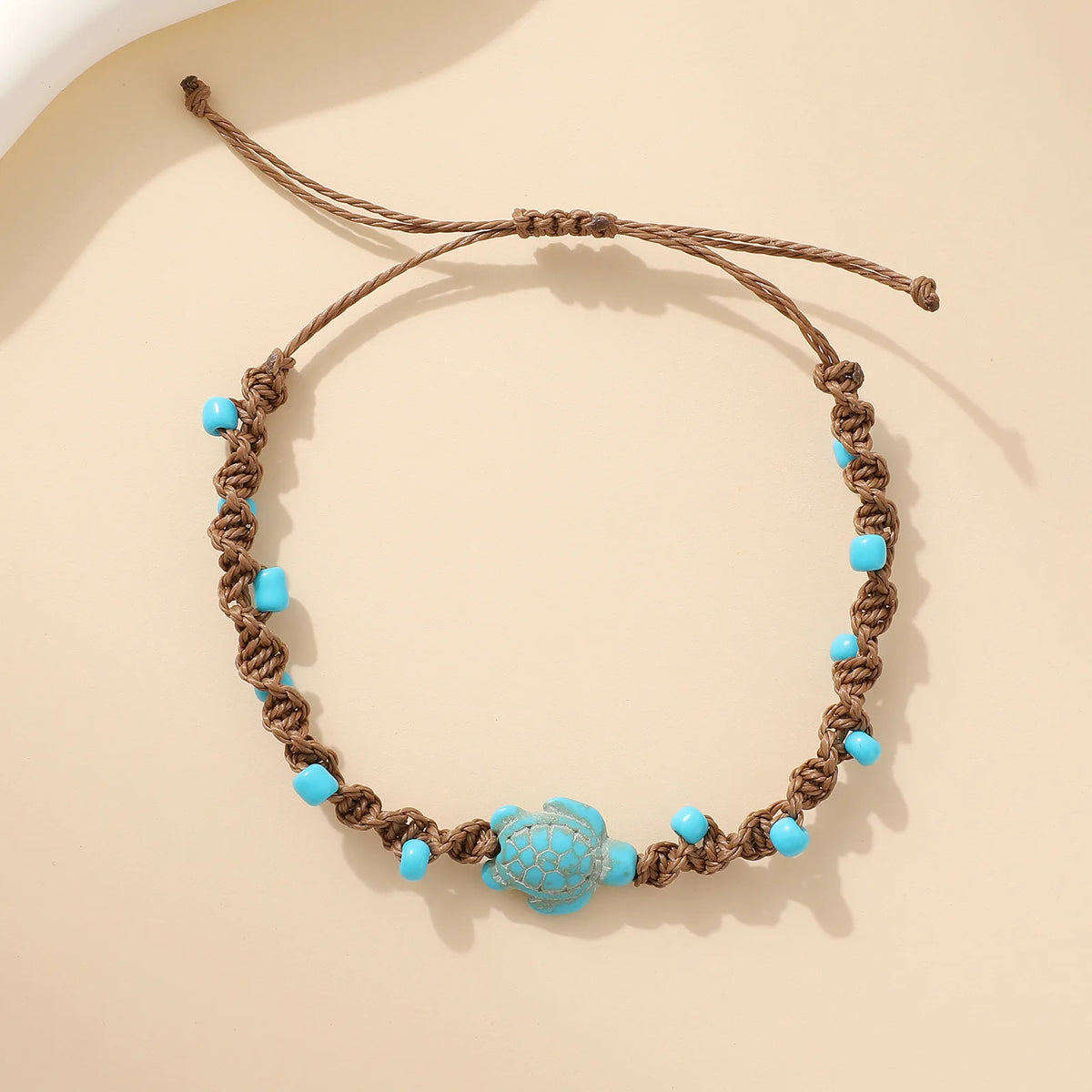 La Tortue – Bracelet Perles Riz Turquoise
