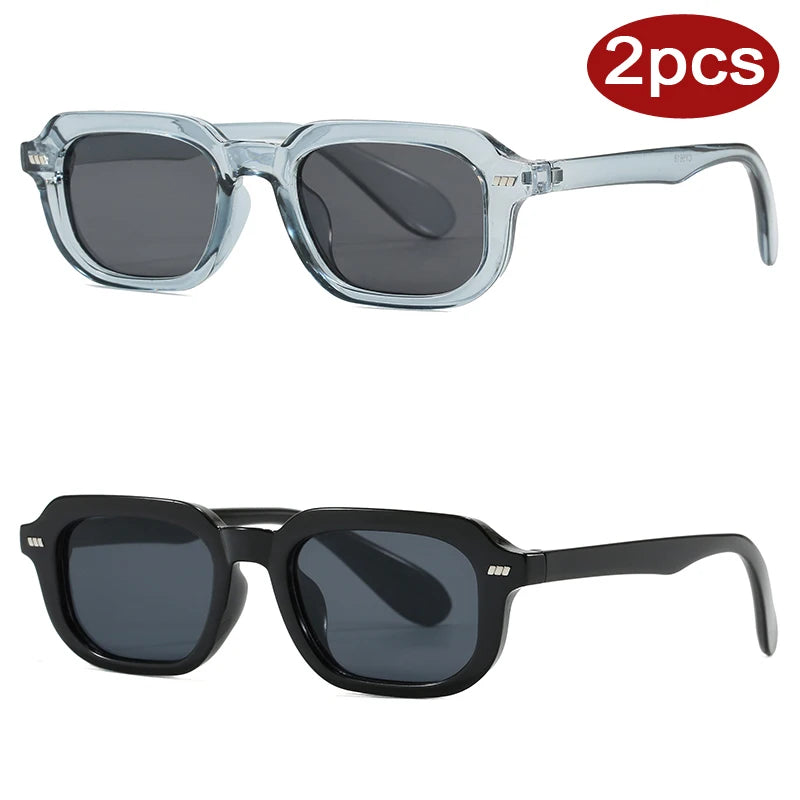 Le Duo – Lunette de Soleil Petite Monture Rétro (Lot de 2)