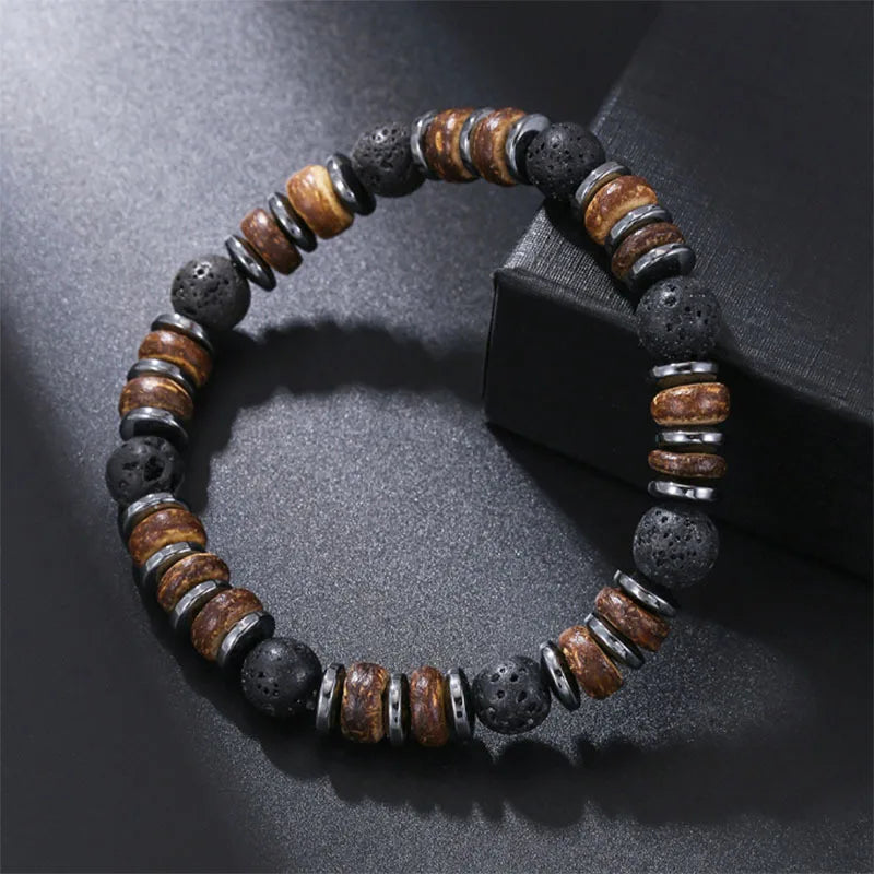 Le Balinais – Bracelet Perles Bois & Agate