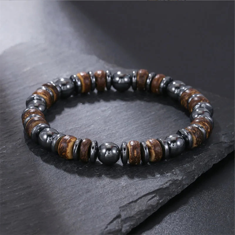 Le Balinais – Bracelet Perles Bois & Agate