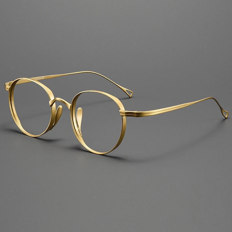 Le Studieux – Lunette Rétro Ronde Titane