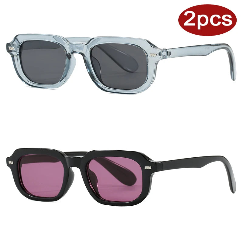 Le Duo – Lunette de Soleil Petite Monture Rétro (Lot de 2)