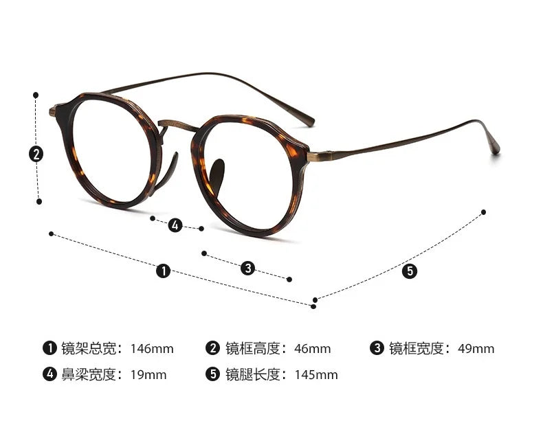 La Baroque – Lunette Rétro Ronde Acétate Titane