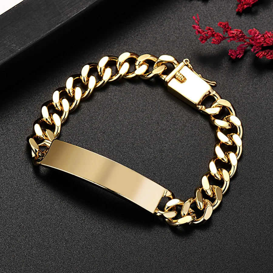925 Sterling Silver Solid 8/10mm chain Bracelet men women Chain noble wedding Jewelry fashion charms party birthday gift
