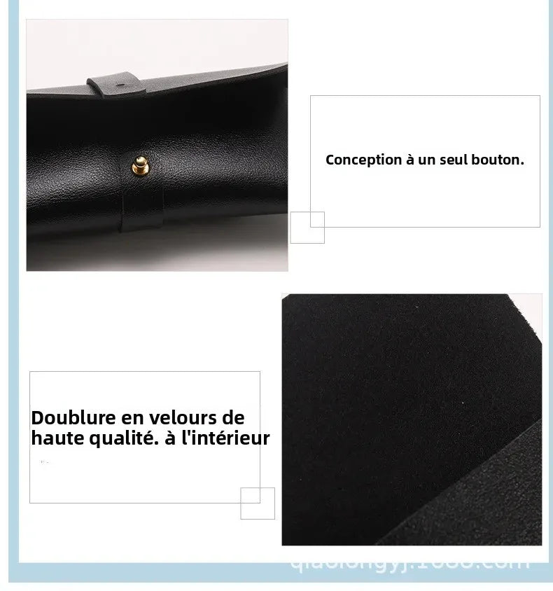 L'Étui Cuir Compact – Housse de Protection pour Lunettes