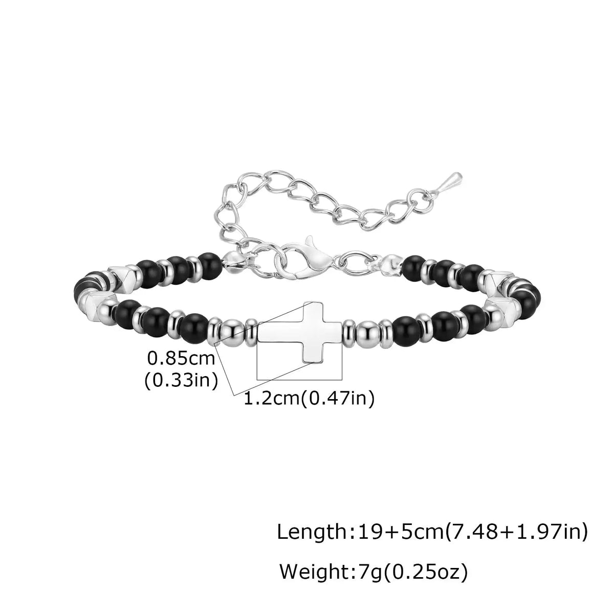 Le Pendantif – Bracelet Croix Pierre Naturelle