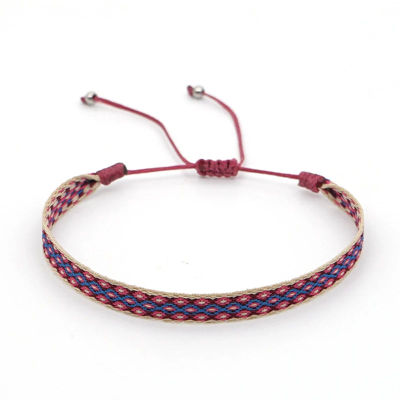 Trendy Gift Handmade Braided Rope 925 Tibetan Silver C-Bracelet 3set Femme Men Beach Surfer Minimalist Temperament Jewelry Gifts