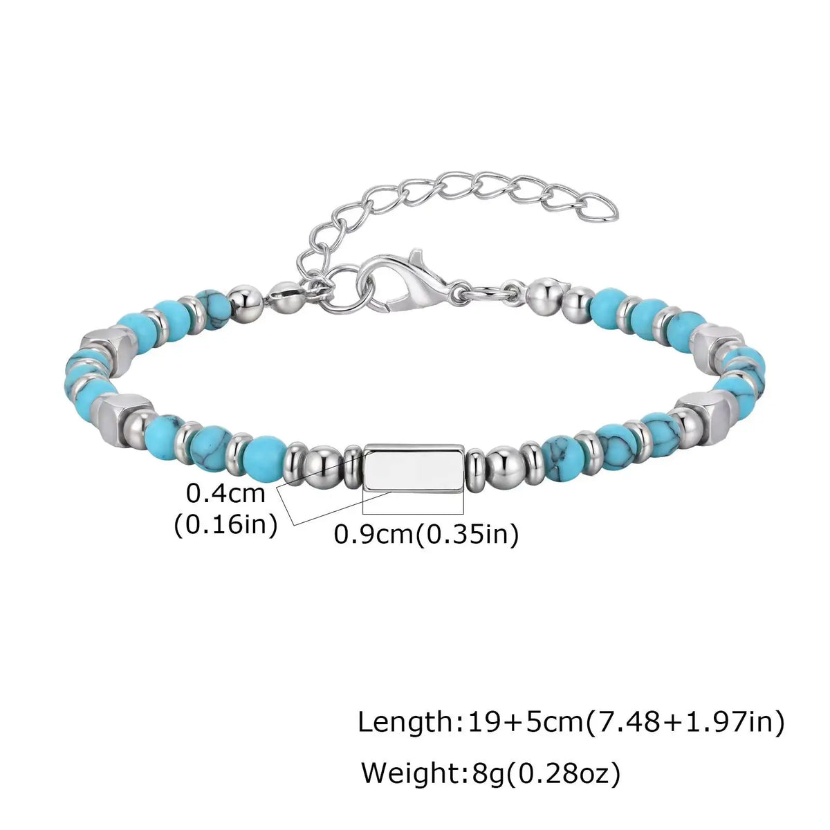 Le Pendantif – Bracelet Croix Pierre Naturelle