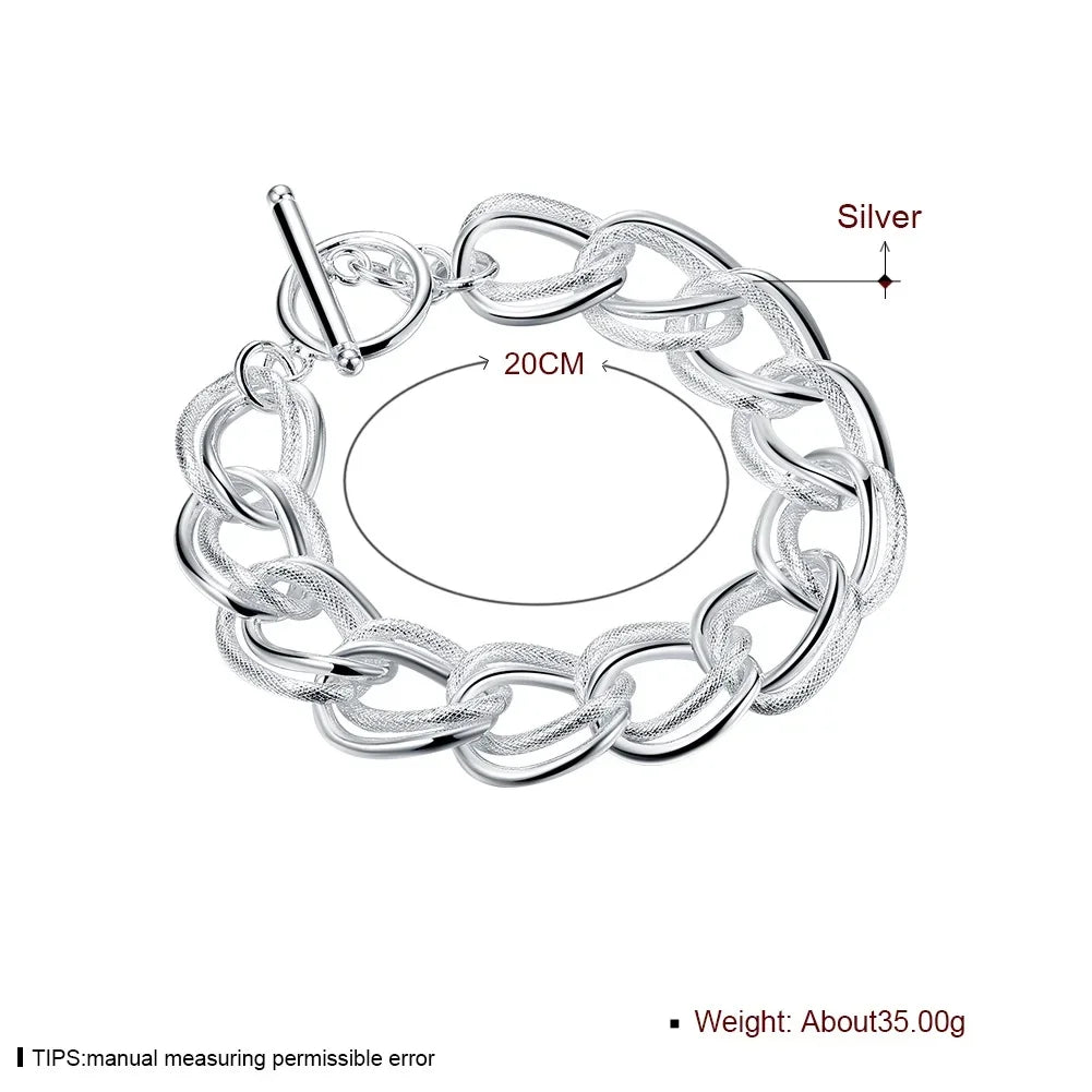 Le Double Torsion – Bracelet couleur Argent