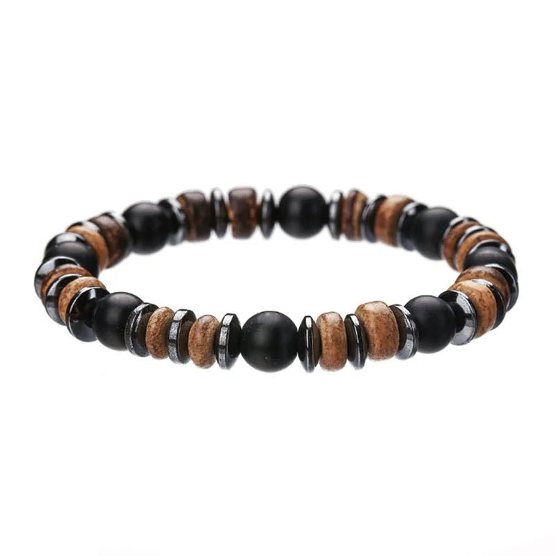 Le Balinais – Bracelet Perles Bois & Agate