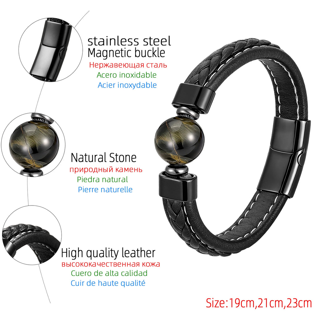 Le Talisman – Bracelet Pierre Naturelle Homme