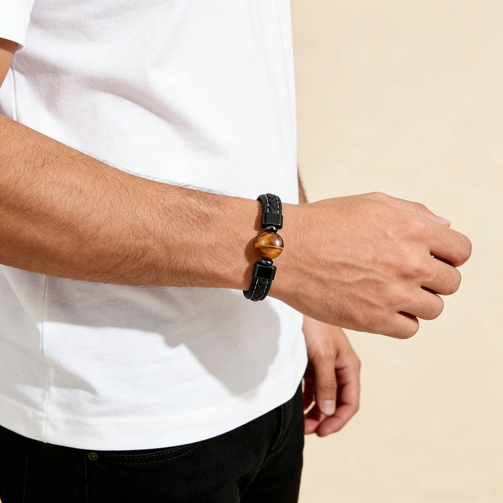 Le Talisman – Bracelet Pierre Naturelle Homme