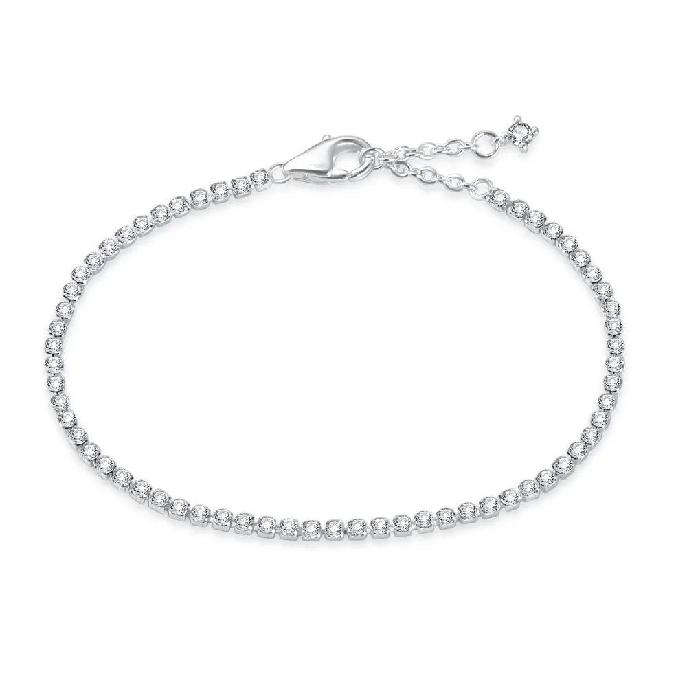 L'Étincelante – Bracelet Argent Zircon