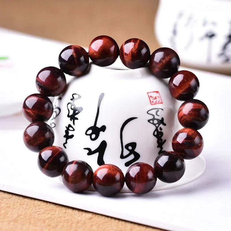 L'Œil de Tigre – Bracelet Prière Bouddhiste