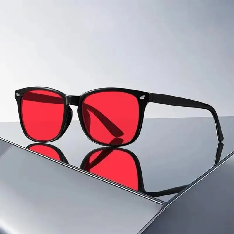 Anti Blue Light Sunglasses Better Sleep Red Lens Bluelight Blocking Glasses for Men Women Anti Eye Strain for Computer Game