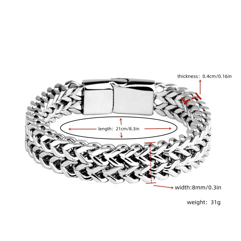 Le Bracelet Tressé – Bracelet Acier Inoxydable Magnétique