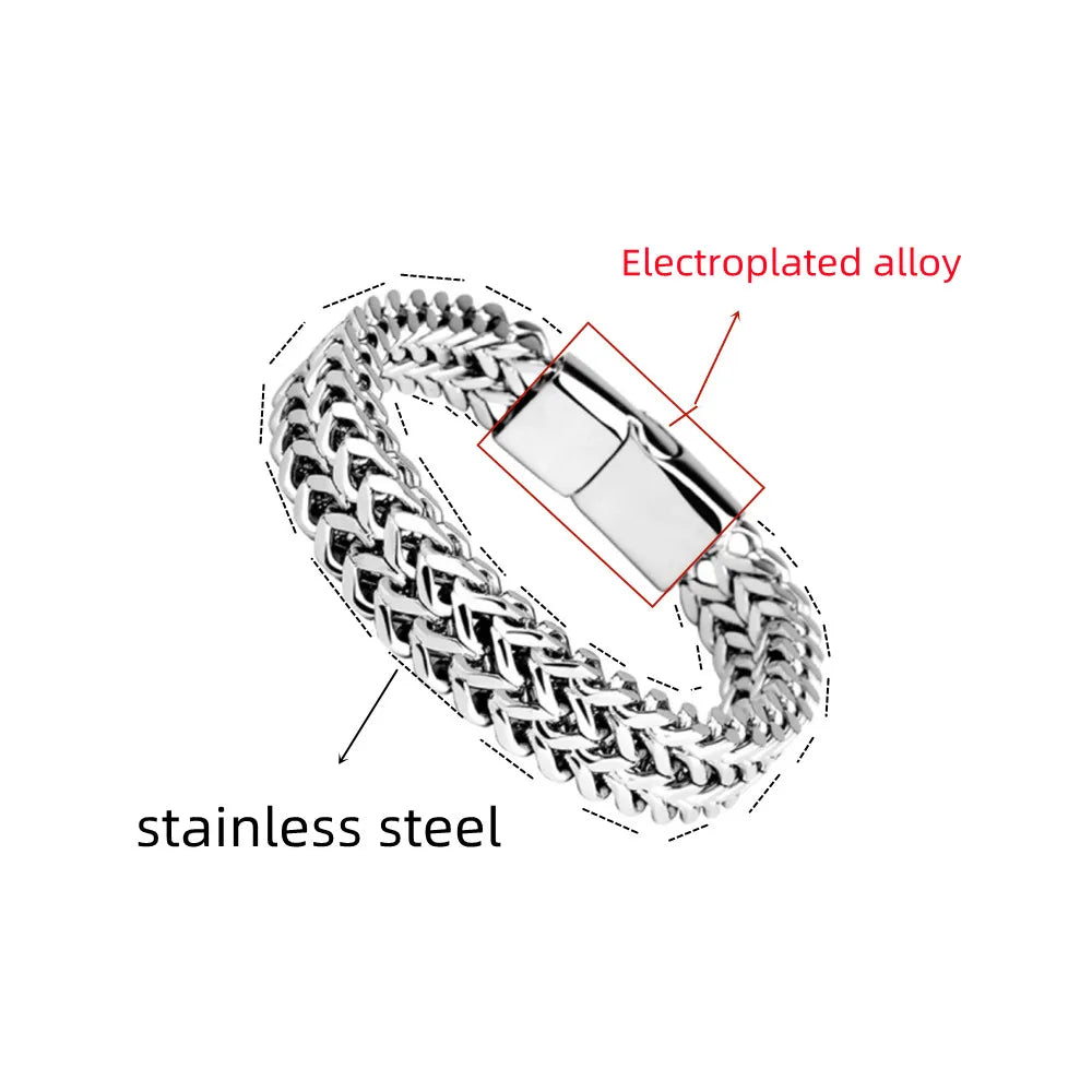 Le Bracelet Tressé – Bracelet Acier Inoxydable Magnétique