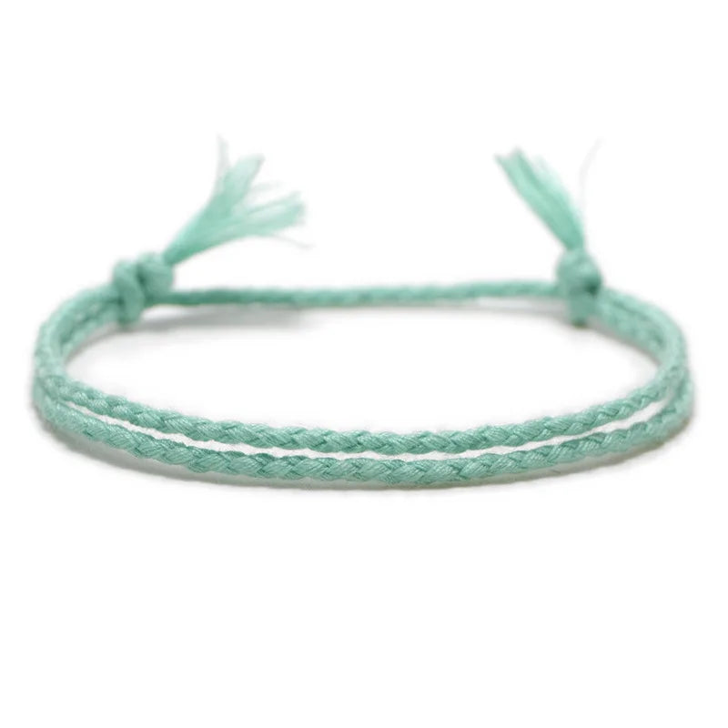 Trendy Gift Handmade Braided Rope 925 Tibetan Silver C-Bracelet 3set Femme Men Beach Surfer Minimalist Temperament Jewelry Gifts