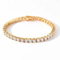 2-3-4-5-6 D VVS1 Moissanite Tennis Bracelet Original s925 Sterling Silver Plated 18k White Gold with GRA Bracelets for Women Man