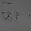 2025 Acetate Titanium Glasses Frame for Men Retro Square Eyeglasses frames Women Vintage full Eyewear spectacles