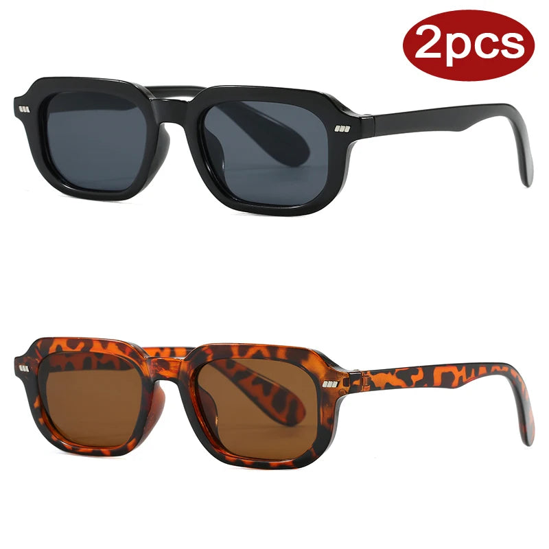Le Duo – Lunette de Soleil Petite Monture Rétro (Lot de 2)