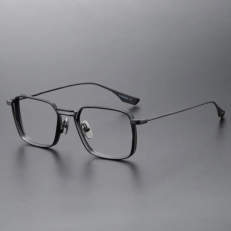 ZIROSAT NEW Optical Glasses DLX125 Titanium Full-rim Frame Prescription Eyeglasses Rx Men Glasses for Male Eyewear
