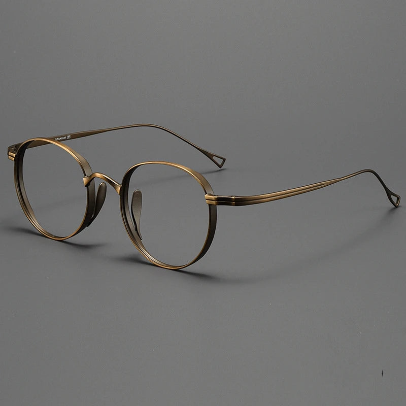 Le Studieux – Lunette Rétro Ronde Titane