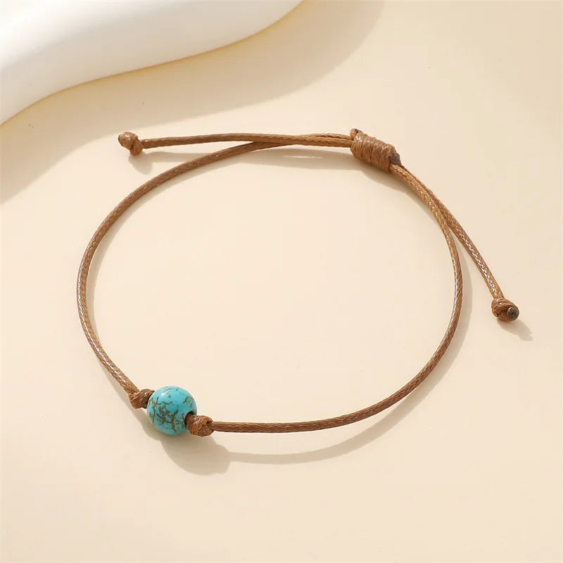 La Tortue – Bracelet Perles Riz Turquoise