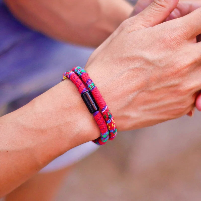 Le Bohème – Bracelet Corde Fermoir Magnétique