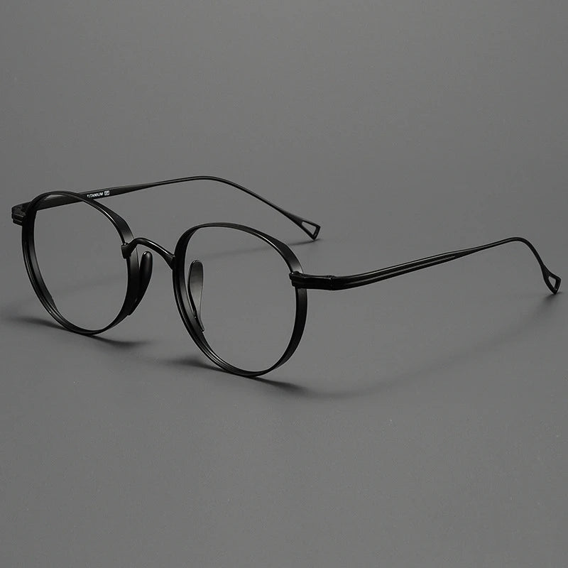 Le Studieux – Lunette Rétro Ronde Titane