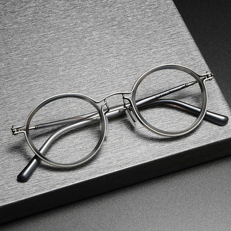 Le Milano – Lunette Ronde Titane Luxe