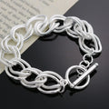 Le Double Torsion – Bracelet couleur Argent