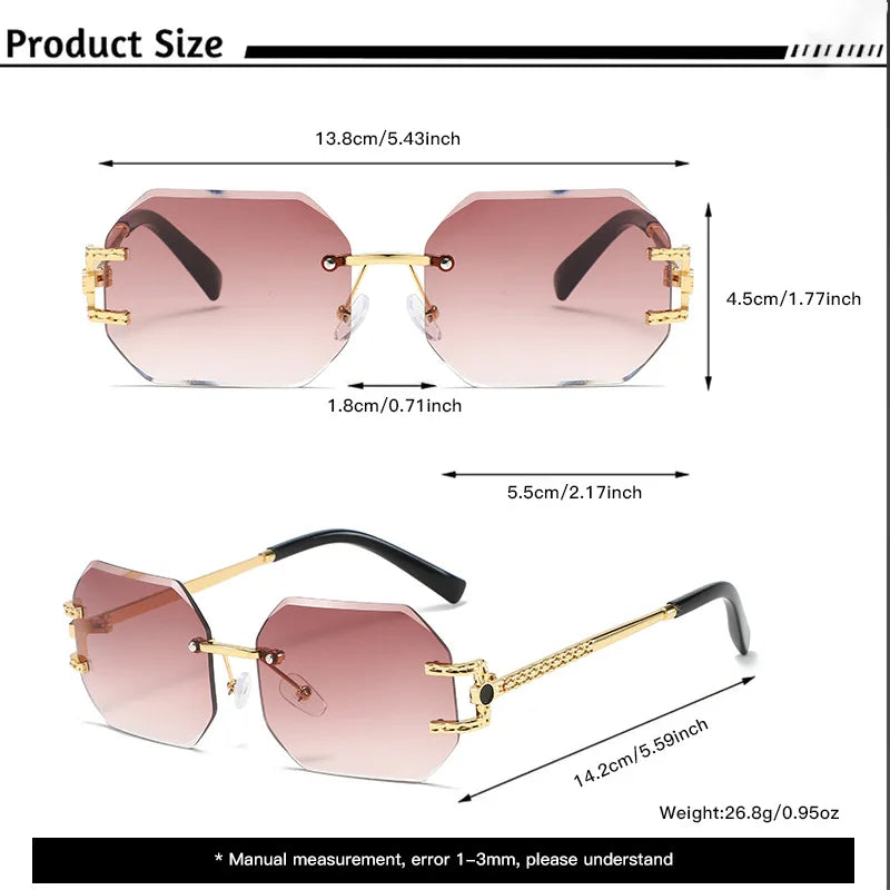 La Micro-Rimless – Lunette Sans Monture Dégradée