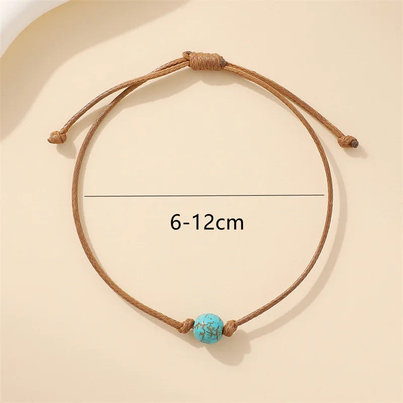 La Tortue – Bracelet Perles Riz Turquoise