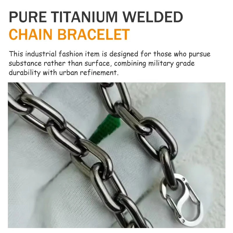 Le Titanium – Bracelet Chaîne Titane Homme