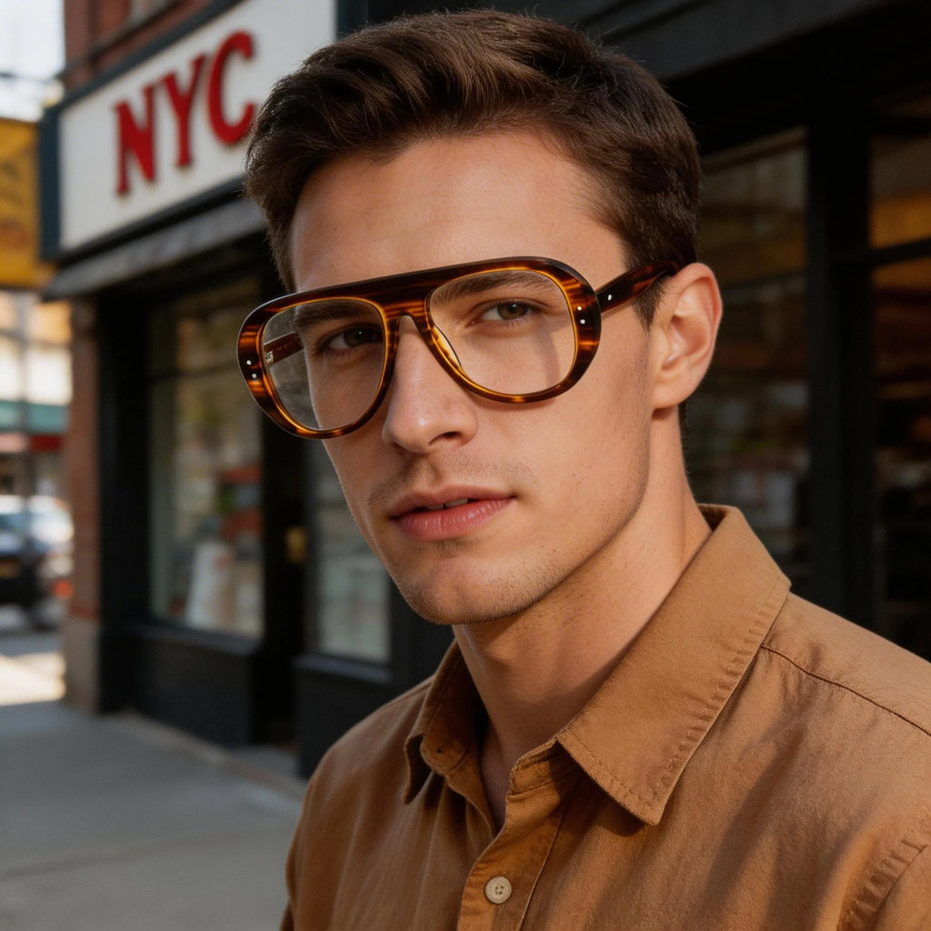 Le Pilote – Lunette Rétro Oversize Acétate