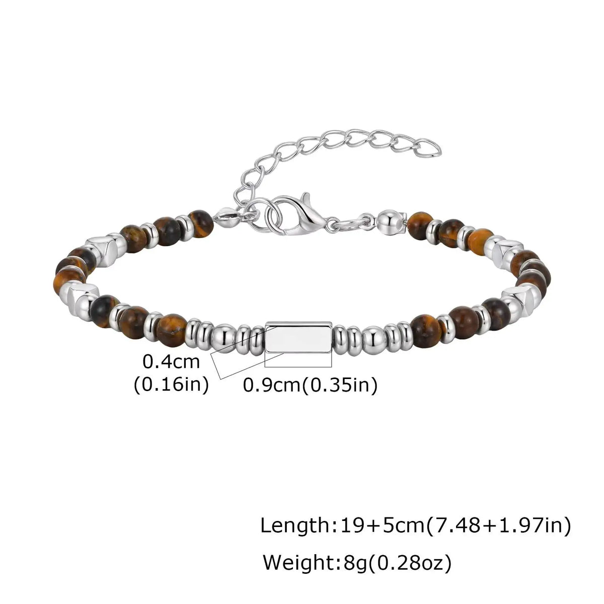 Le Pendantif – Bracelet Croix Pierre Naturelle