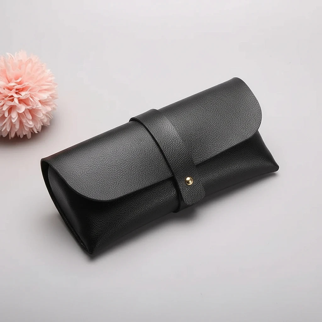 L'Étui Cuir Compact – Housse de Protection pour Lunettes