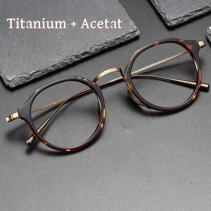 La Baroque – Lunette Rétro Ronde Acétate Titane